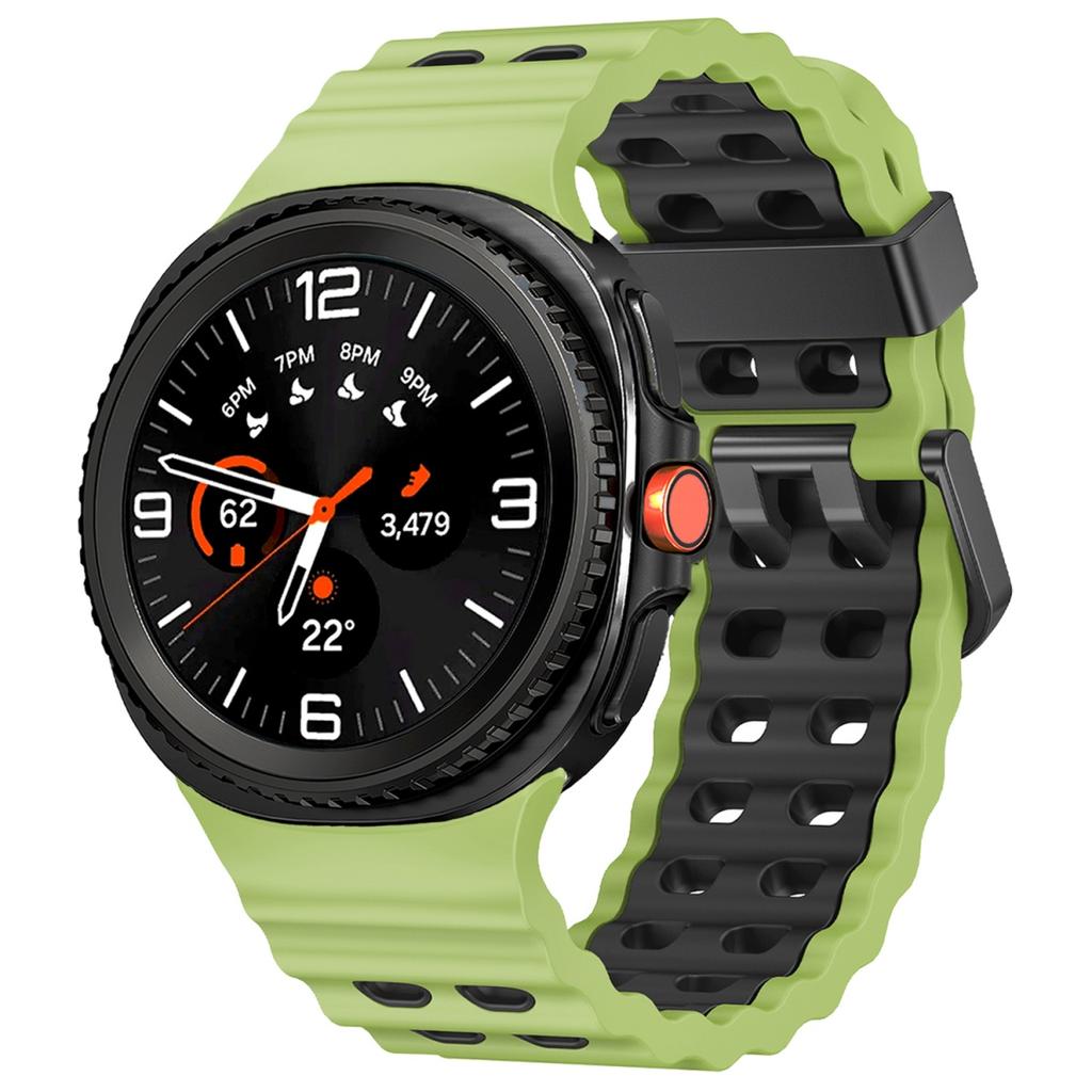 Silicone Strap for Samsung Galaxy Watch 8/8 Classic Sport Breathable Wristband For Galaxy Watch 8 40/44mm Two-Tone Silicone Band