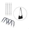 8 Pieces Purse Chain Strap 7.9 Inch DIY Flat Extender Handle Bag Accessories