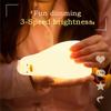 Rechargeable Lying Flat Duck Night Light Tap Control Eye Protection Sleep Atmosphere Light 3 Level Dimmable Silicone