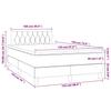 Box Spring Bed with Mattress Dark Green 120 x 190 cm Velvet