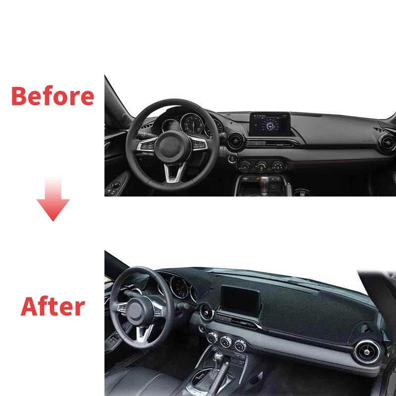 Fit for Mazda MX-5 Roadster Miata 2015- ND RF MX5 Dashmat Dashboard Cover Pad Protective Carpet Accessories DashMat Sunshade