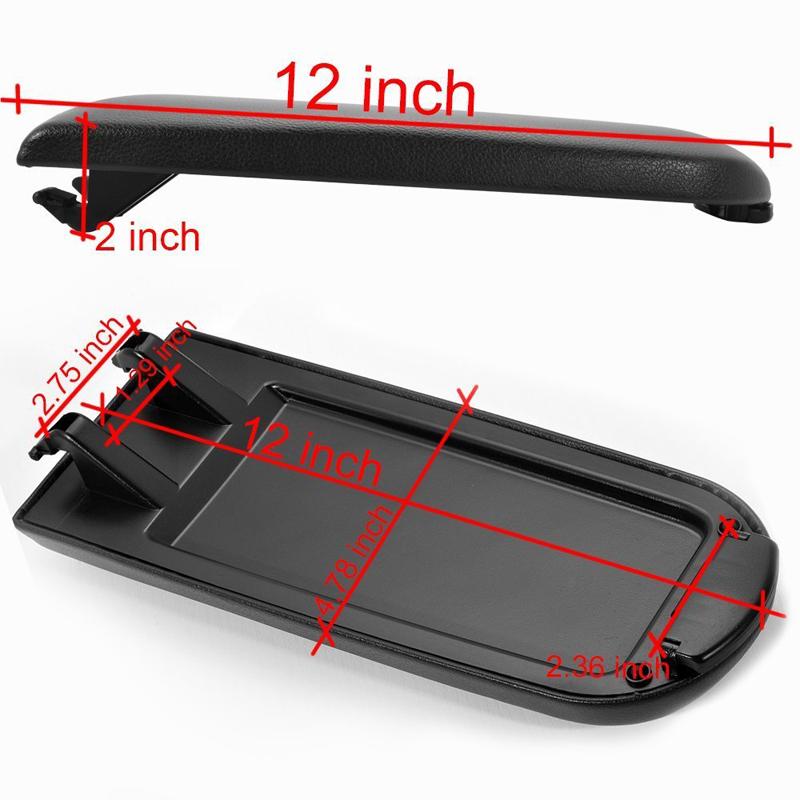 Car Center Arm Rest Lid Artificial PU Leather Armrest Cover Latch Fit For VW Jetta Golf 4 MK4 Bora Passat B5 Beetle Polo