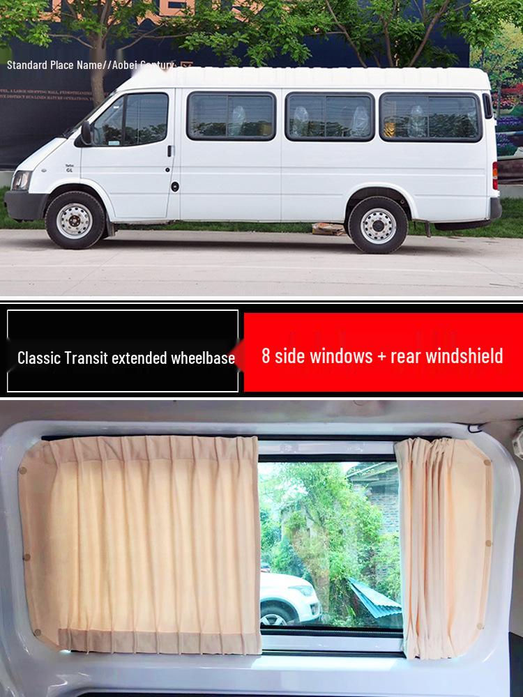 Ford Transit Tourneo Maxus V90 V80 Suede Sunshade Curtains