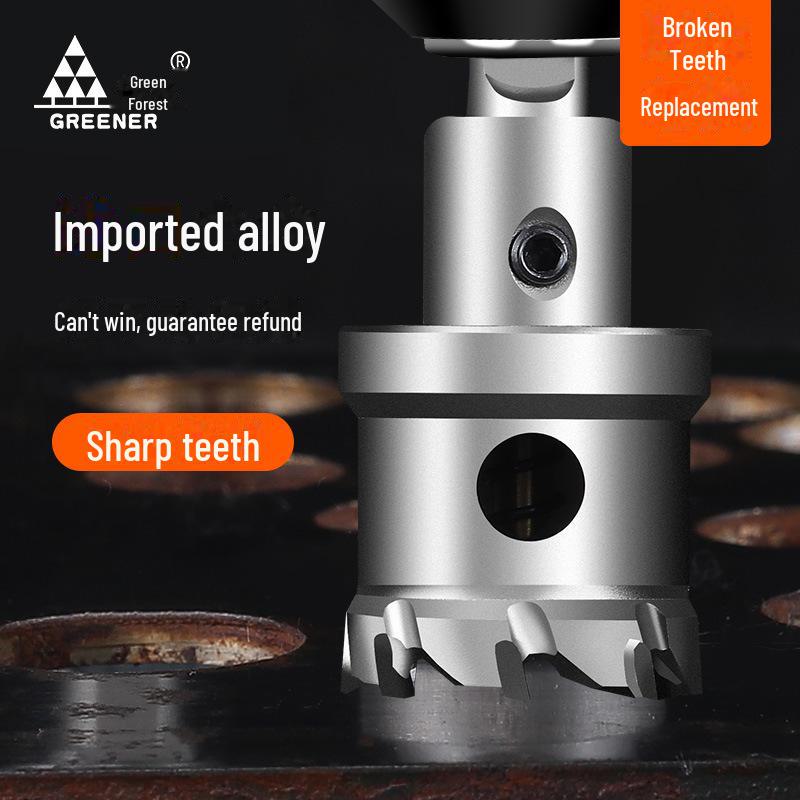 Green Forest Multifunktionaler Edelstahl-Bohrer zum Aufweiten und Stanzen von Metall