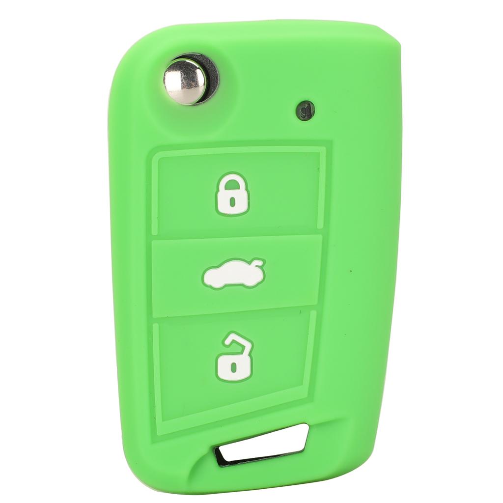 Jingyuqin 3 Button Silicone Key Fob Cover Case For VW Polo 2016 Golf 7 MK7 For Skoda Octavia Combi A7 For SEAT Leon Ibiza CUPTRA