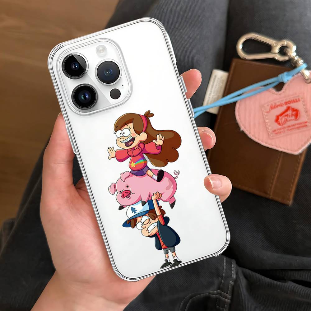 

Милый Чехол для Телефона G-Gravity Falls-S Прозрачный Чехол для IPhone 17 16 Pro Max 15 14 13 12 11 Ударопрочный Защитный Чехол iphone11
