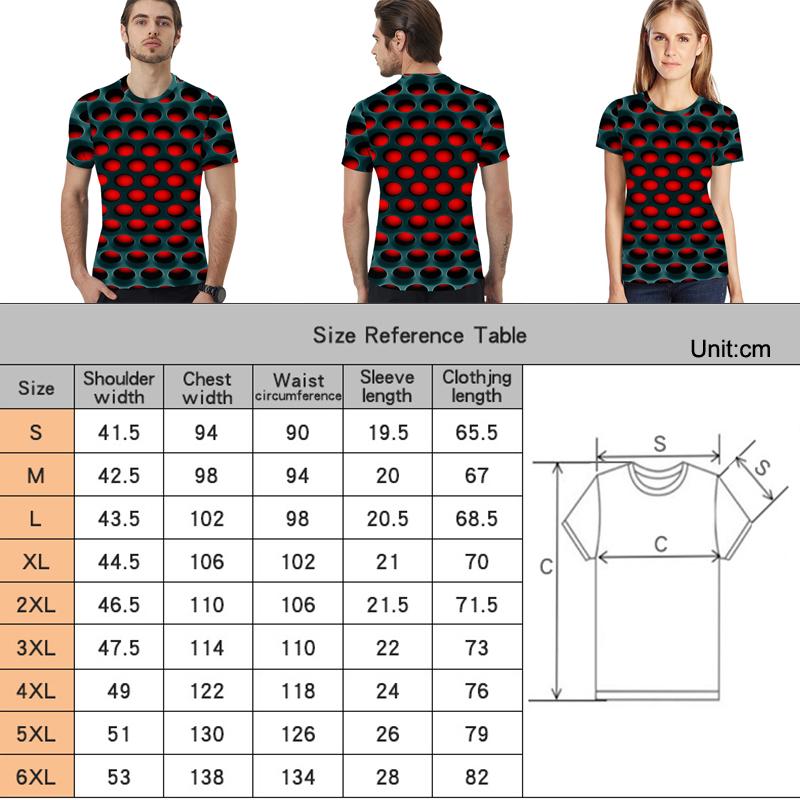 3d Honeycomb Hypnosis Tshirt Men Women Kids Colorful Print Short Sleeve Top Tee