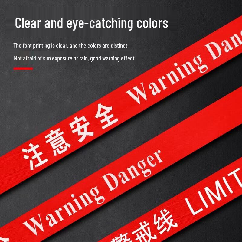 100M Portable Retractable Warning Barrier Tape