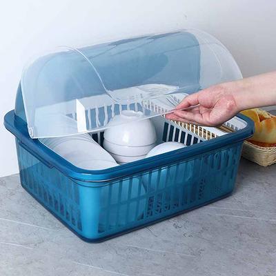 Kitchen Tableware Rack Storage Box Put Tableware With Lid Drainer Rack Mounted Bowl Box Cabinet Home Dish Drainer Kitchen