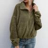 Autumn Double-sided Velvet Short Plush Jacket Tops Women Winter New Fashion Turn Down Collar Warm Women's Jackets Solid Elegant Casual Lady Coat 24901
