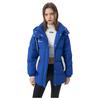 Jinyujie Women's Retro Hooded Puffer Down Jacket