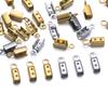 10/20pcs 304 Stainless Steel Crimp End Beads Caps Leather Cord Clip Tip Fold Crimp Bead Bracelet Connectors For Jewelry Making