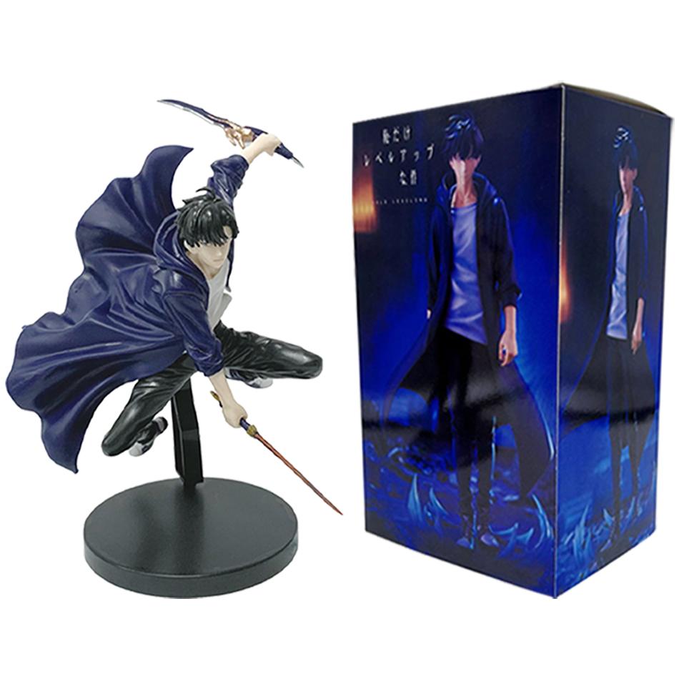 Nowa Figurka SoloLeveling Król Cieni Sung Jinwoo Cheng Xiaoyu Ręczny Model Ozdoba Biurkowa Figurka Akcji Kolekcja Anime Prezent
