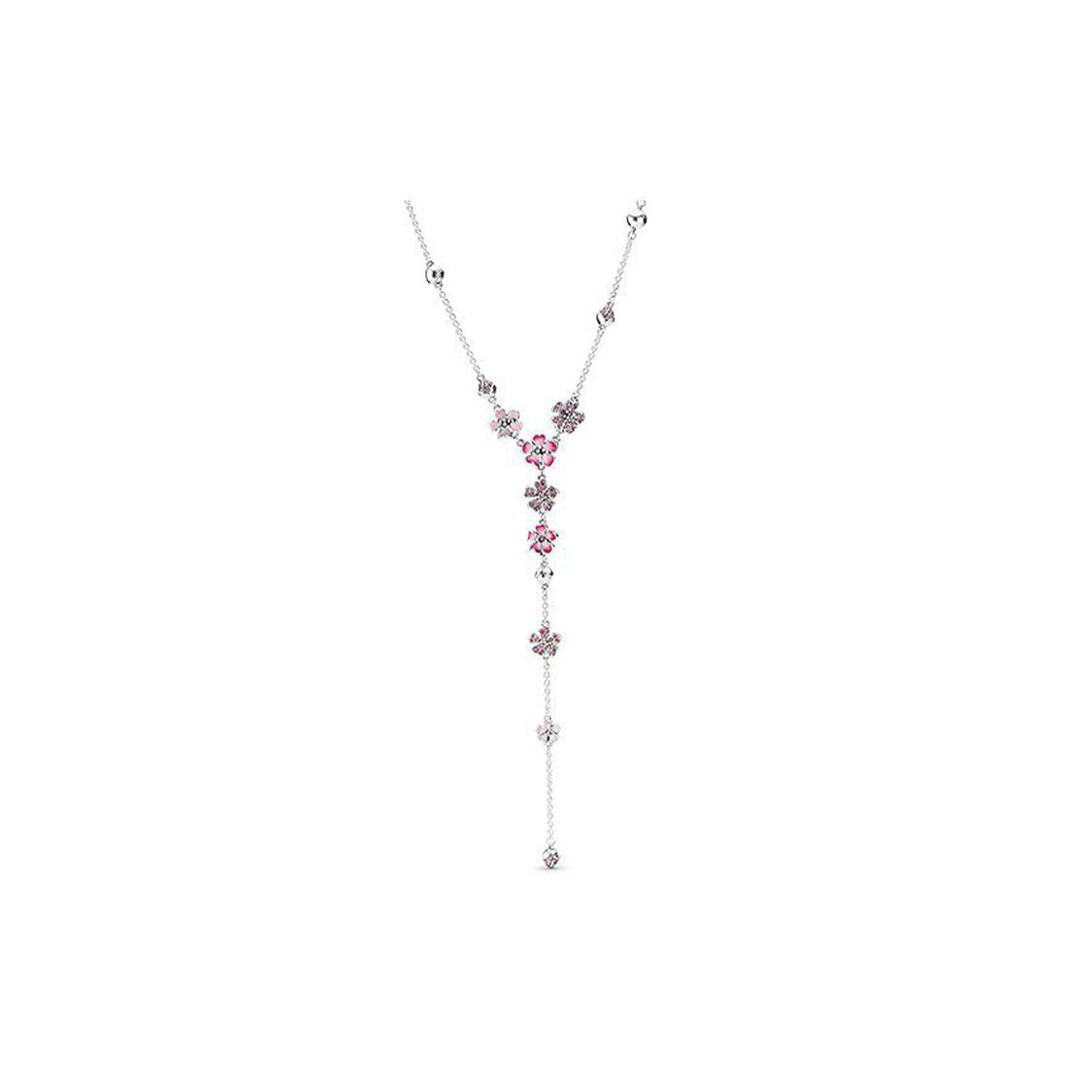 Pandora Manman Peach Blossom Series Necklace Women necklace 398074NCCMX Silver