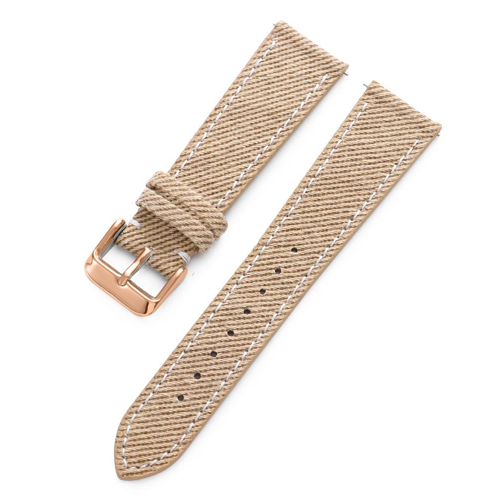 Nylon Leather Watch Band 18mm20mm 22mm Black Gray Brown Canvas Universal Soft Watchband Business for Men Women Watch Accessories