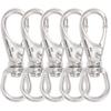 SHONAN 2.7 Inch Swivel Snap Hooks, 5 Pack Stainless Steel 316 Swivel Spring Snaps, Flag Pole Swivel Snap Clips, Marine Grade Swivel Hook Clips for