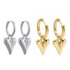 Stylish Heart Shaped Earrings Eye Catching Hoop Earrings Lightweight Eardrops Comfortable Ear Decorations for Women