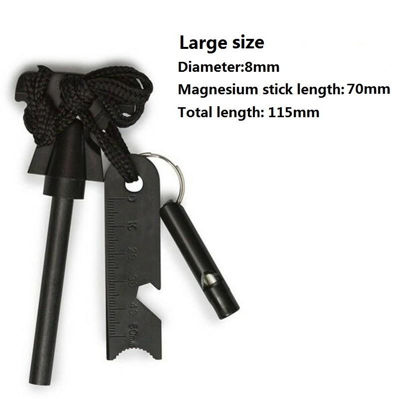 Magnesium Survival Outdoor Flint Scraper Stone Fire Starter Lighter Kit Camping