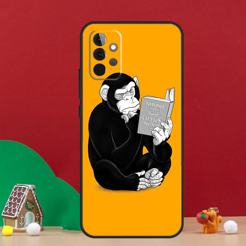 Cartoon Monkey Case For Samsung Galaxy A56 A33 A13 A36 A23 A52 A32 A12 A54 A34 A14 A16 A53 A15 A35 A55 A17