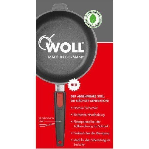 Poêle - woll - nowo - 28 cm - manche amovible - revêtement titanium - anti-adhésif