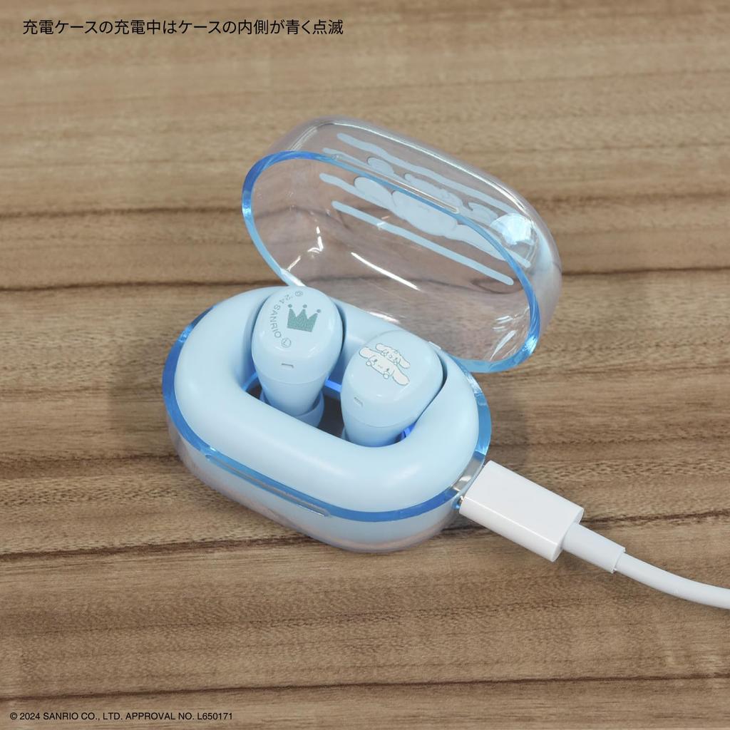 Gourmandies Sanrio Characters Cinnamoroll True Wireless Stereo Earphones SANG-458CN
