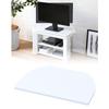 SHKE-600(SWH) 360-Degree Rotating TV Turntable, 22.5" W X 15.5" D X 1.2" H, Fully Assembled, Shiny White