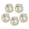 5Pcs Underwater Lure Lamp Compact Lightweight Waterproof LED Fishing Bait Light for Fresh Water