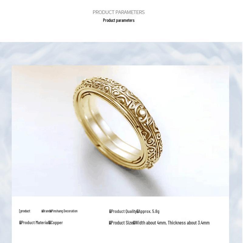 Vintage Rotating Astronomical Ball Ring - European & American Couple Jewelry