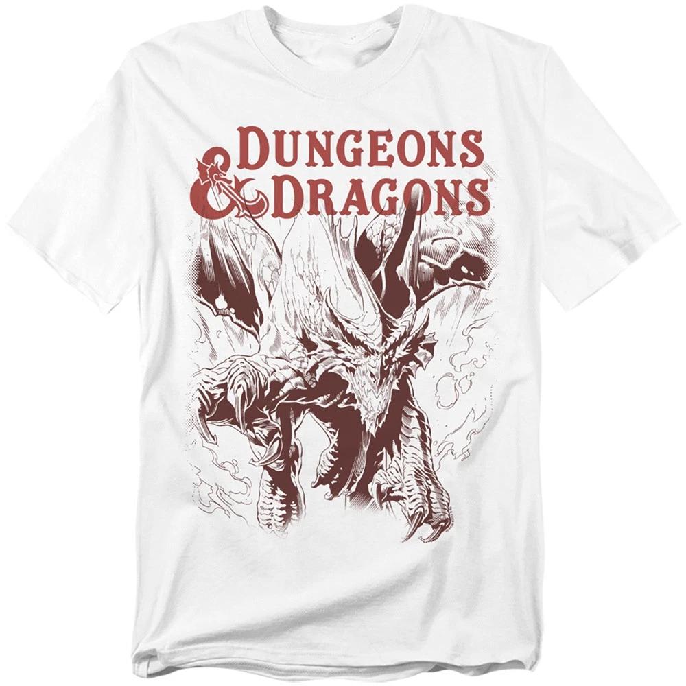 Hasbro - Dungeons And Dragons - Striking Dragon - Unisex Children s T-shirt - White 150