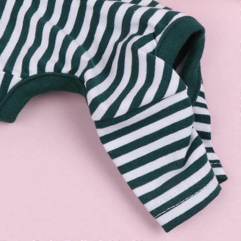 Dog Cotton Jumpsuit Size S Green For Walking 1Pcs