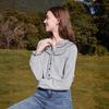 Betu Women's Hand-Embroidered Striped Cotton-Feel Long Sleeve Shirt