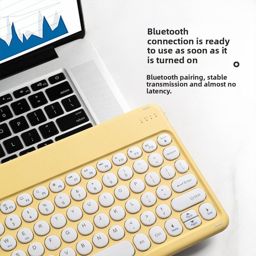 Ultra Thin Bluetooth Keyboard Mini Portable Keyboard Fashion Wireless Keyboard  Travel