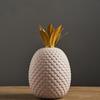 Ceramic Pineapple Shaped Ornament Nordic Gift Photography Prop for Bookshelf TV Cabinet Statue