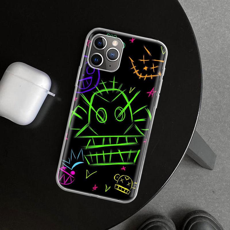 Simple Pattern Graffiti Phone Case Cover for iPhone 11 12 13 Mini 14 15 Plus 16 Pro Max 17 Air 7 8 + SE Art Customized Fundas 11