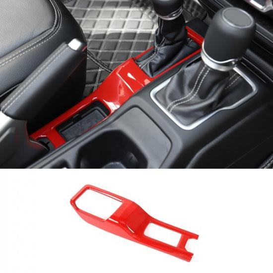 Red 4WD Gear Shift Panel Trim Four-wheel Drive Cover for Jeep Wrangler JL JT 18+