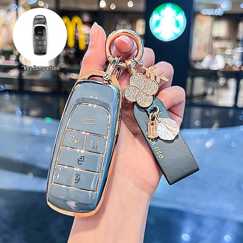 Key Cover for GAC AION Y, Trumpchi Plus, AION S, SMAX, Mei 580, and AION V - Elegant Design for Women
