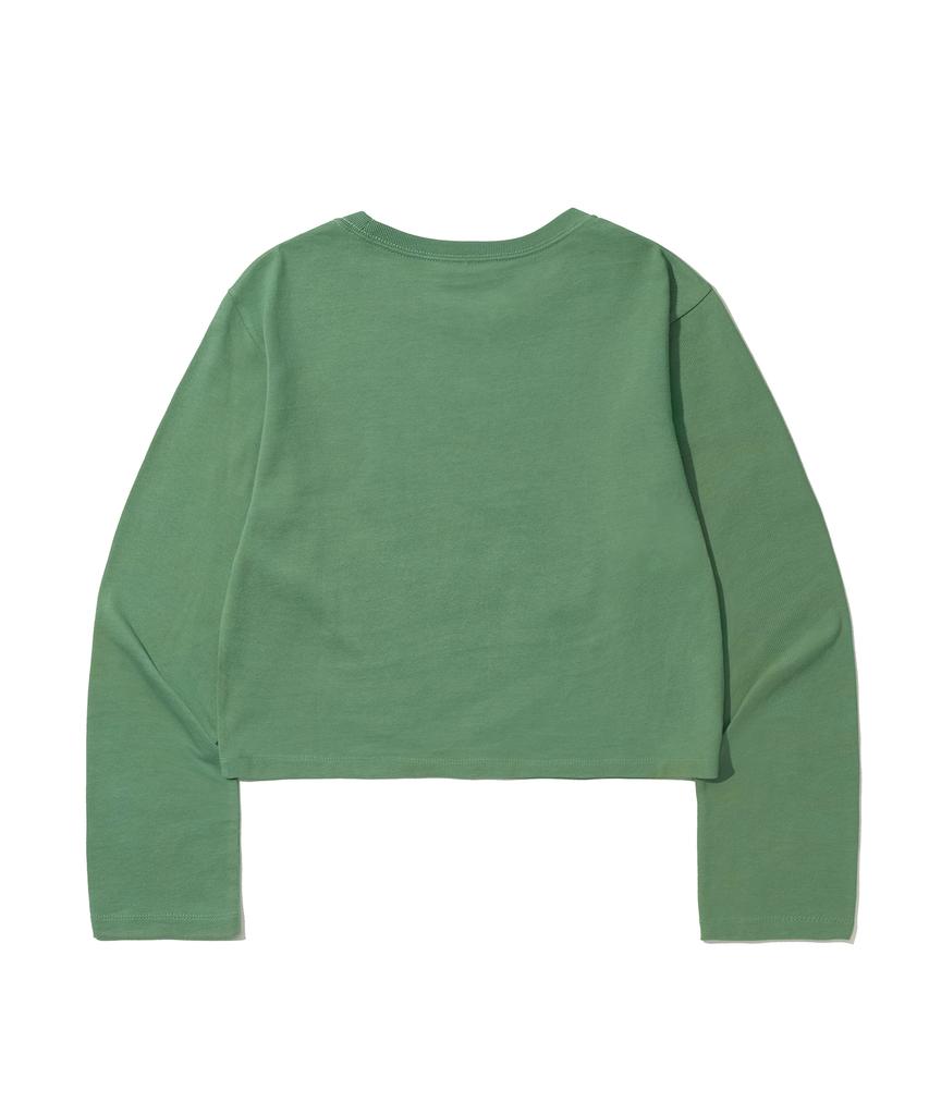1993STUDIO Pop Crop Long Sleeve_Sage Green