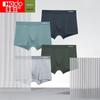 Hodo Men's Antibacterial Cotton Boxer Briefs 4-Pack