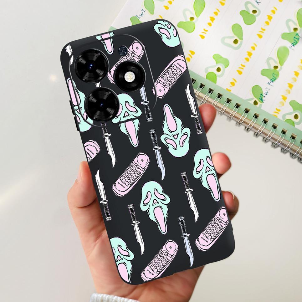 Coque Funda For Infinix Hot 40i Hot40i 2023 New Fashion Back Cover Colorful Painting Print Phone Cases On Hot 40 I Soft Matte