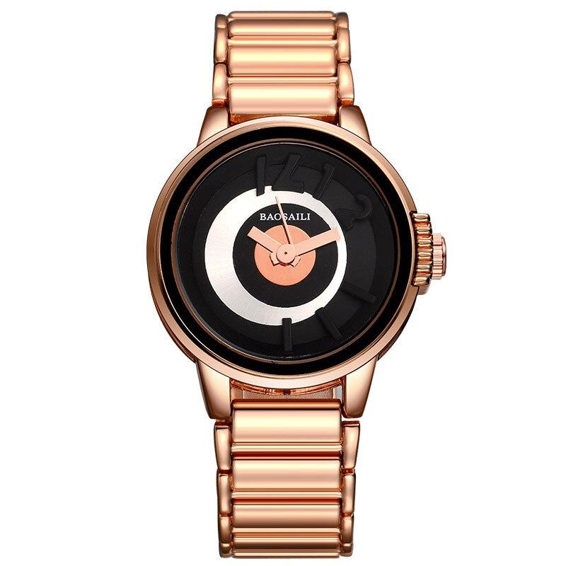 

BAOSAIL Brand Женская мода Роскошные часы из сплава Женские часы со стальным ремешком Часы из сплава Кварцевые часы