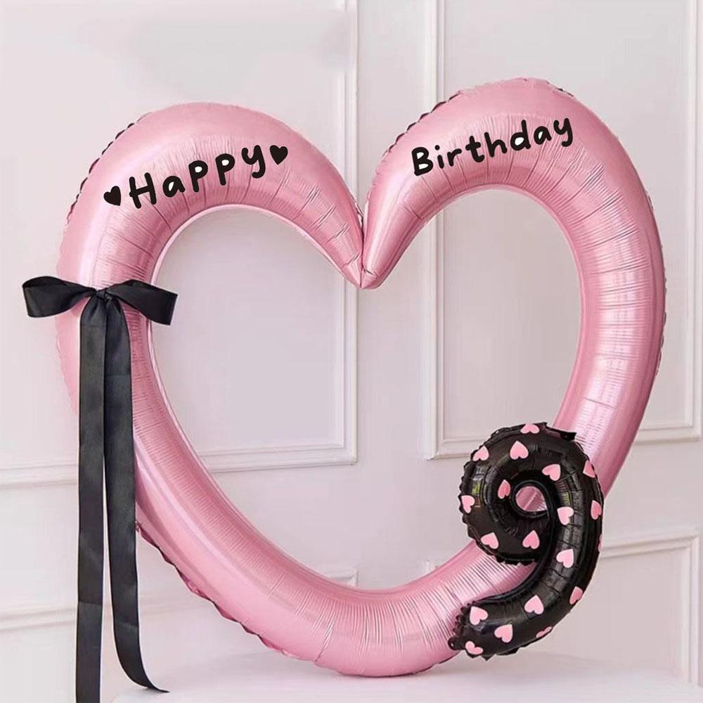 Hollow Out Love Heart Balloon Birthday Party Decoration Cute Love Ballons Baby Shower Wedding Party Gifts Party Balloon Ornament