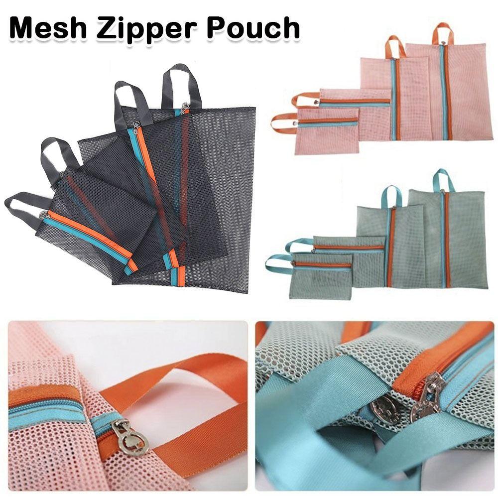 4Pcs Nylon Travel Storage Bag With Handle Toiletries Storage Bag Durable Underwear Storage Bags