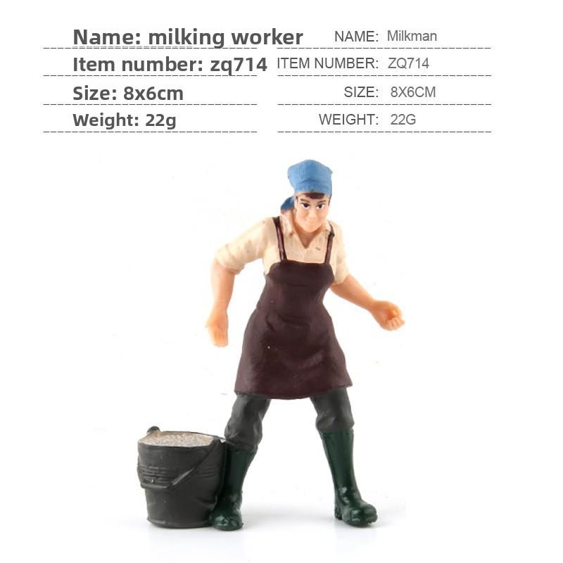 Simulated Diver Veterinarian Farmer Worker Postal Worker Toy Model Ornament For Collectors And Play