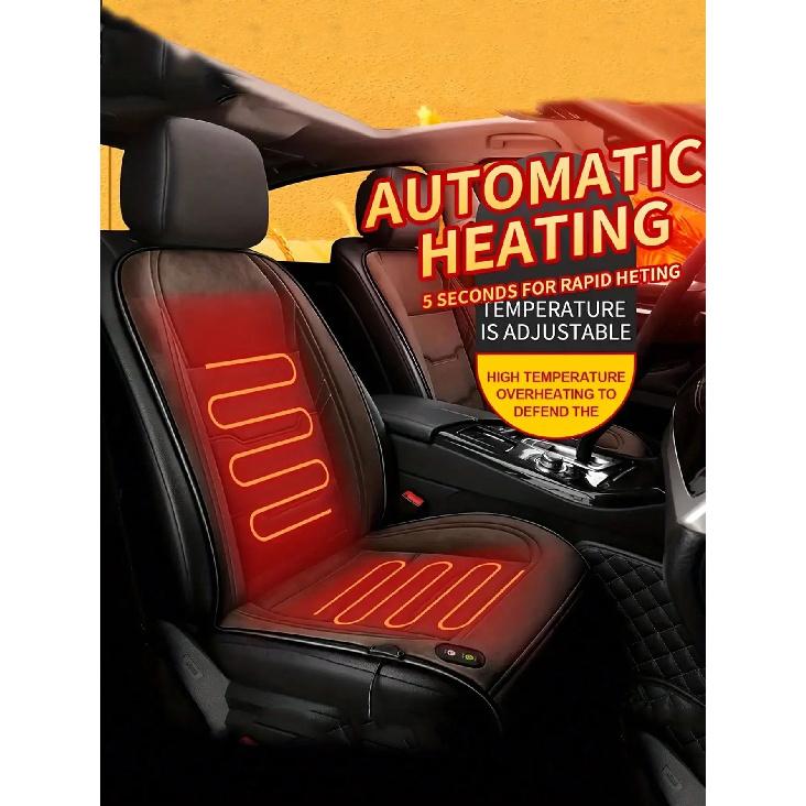 Universal Car Heated Seat Cushion 12V 24V Winter Warm Carriage Heating Blanket - Vehicle Seat Warmer Pad for All Seasons