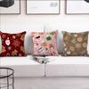 Christmas Cartoon Gingerbread Man Cushion Cover Pillow Cover Decoration Room Home Sofa Living Office Car Nordic Simplicity