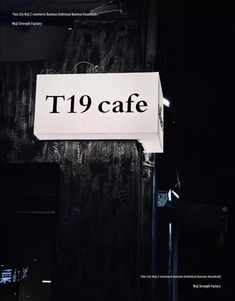 Custom Acrylic Light Box Corner Store Advertising Sign – Wall-Mounted, Luminous, Outdoor-Ready