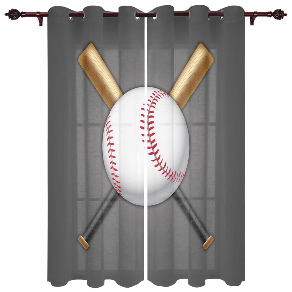 Modern Window Curtains for Living Room Color Billiards Round Sports Curtains for Child Bedroom Kitchen Decor Blinds Drapes