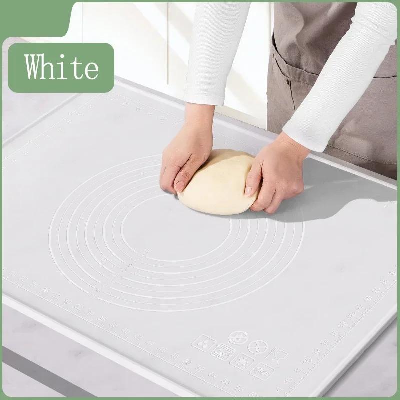 Large Size Silicone Kneading Pad Non-Stick Surface Rolling Dough Mat With Scale Kitchen Cooking Pastry Sheet Oven Liner Bakeware
