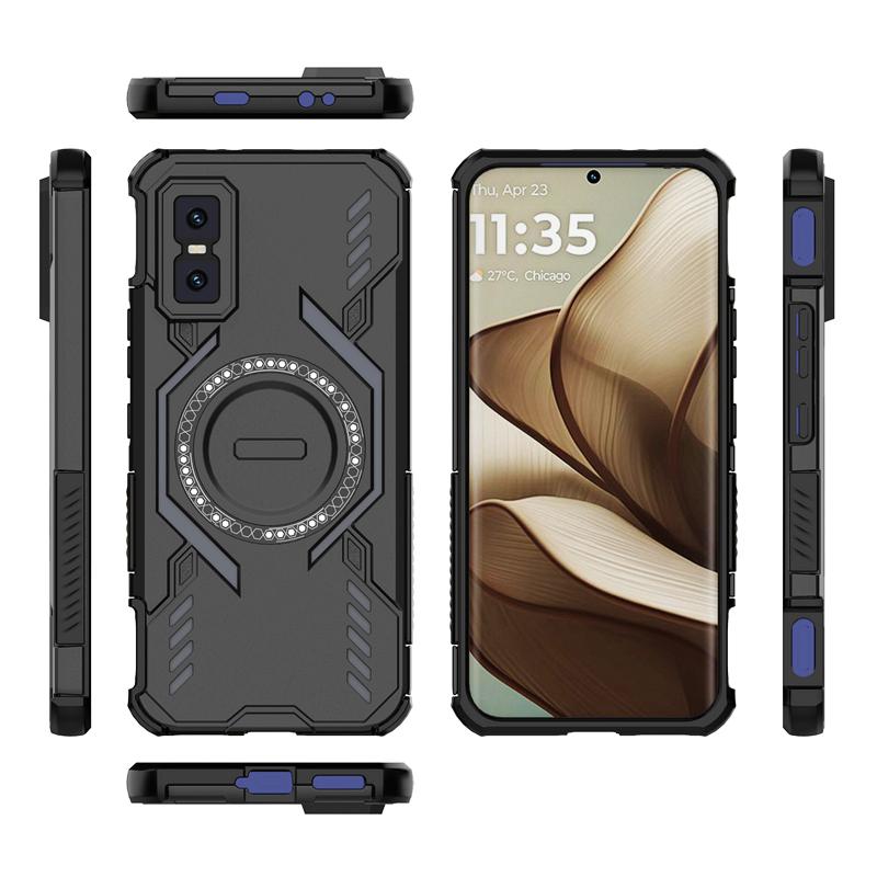 KEYSION Hollow Heat Dissipation Case for Infinix GT 30 Pro 5G TPU+PC Magnetic Cooling Shockproof Phone Cover for Infinix GT 30