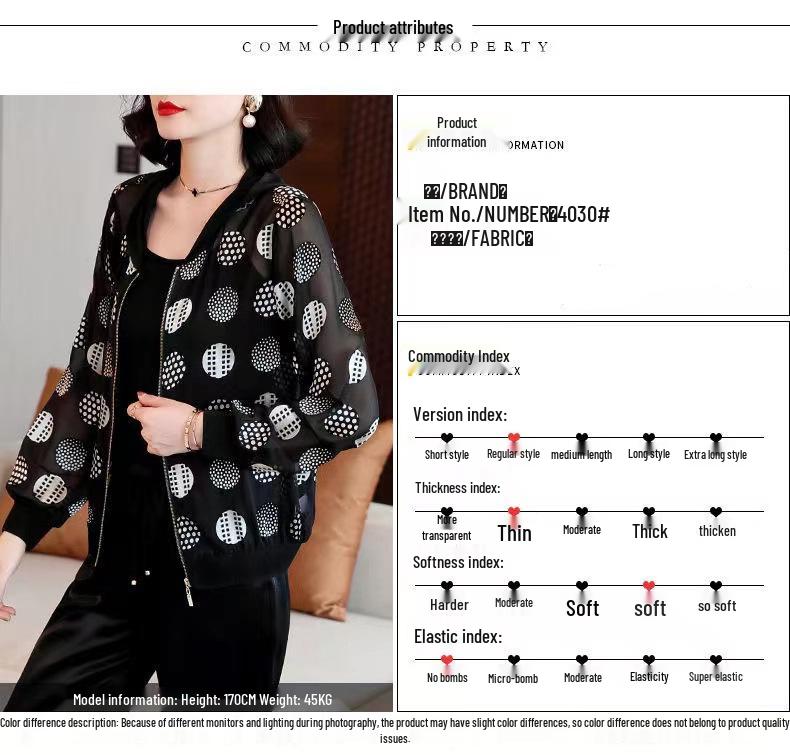 Chiffon Printed Long Sleeve Cardigan - Plus Size Spring 2026 Collection